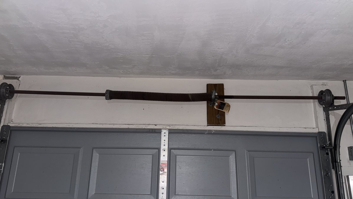 Old garage door torsion spring